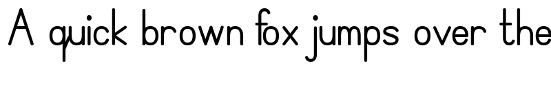 Preview of Simple Print Bold font