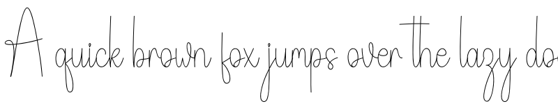 Preview of Simple Signature Regular font