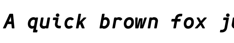 Preview of Simply Mono Bold Oblique font