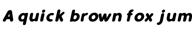 Preview of Simply Rounded Bold Italic font