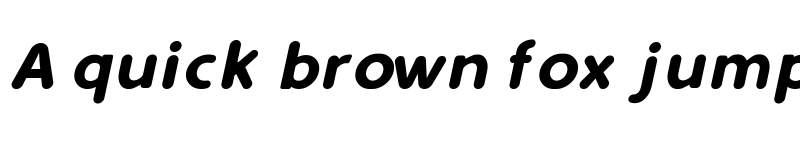 Preview of Simply Rounded Italic font