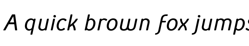 Preview of Simply Sans Book Italic font