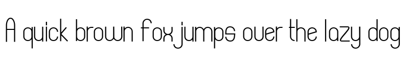 Preview of singleader Regular font