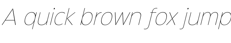 Preview of Sinkin Sans 100 Thin Italic font