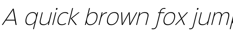 Preview of Sinkin Sans 200 X Light Italic font