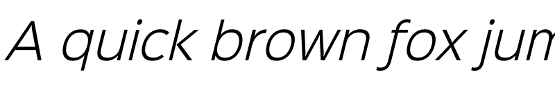 Preview of Sinkin Sans 300 Light Italic font