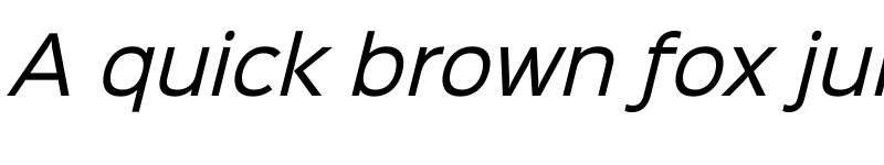 Preview of Sinkin Sans 400 Italic font