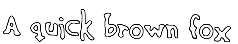 Preview of Sinking Ship (outline) Regular font