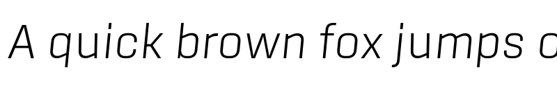 Preview of Sinter X-Light Italic font