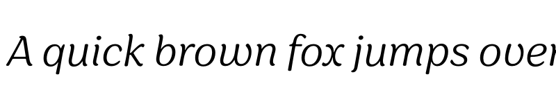 Preview of Sirenia ExtraLight Italic font