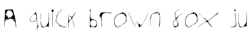 Preview of Skeleton Sketched Regular font