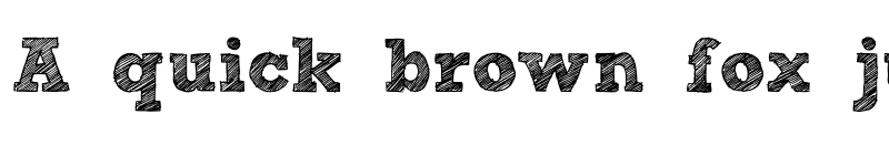 Preview of Sketch Block Bold font