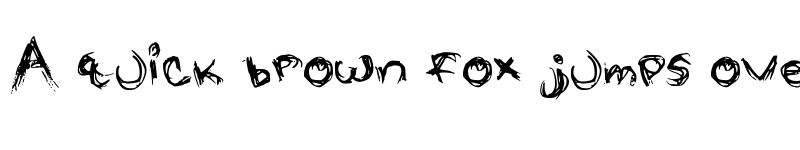 Preview of Sketched Medium font