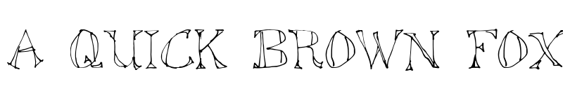 Preview of Sketched Out Regular font