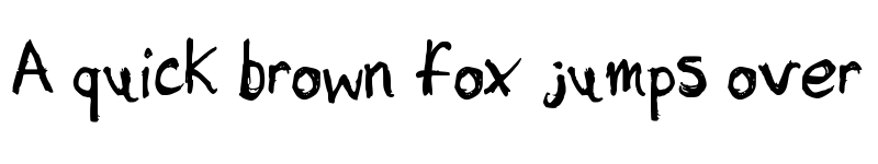 Preview of Sketchy Medium font