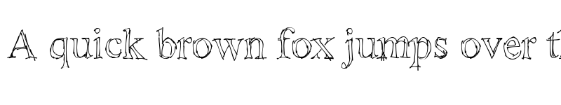 Preview of !Sketchy Times Regular font