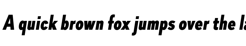 Preview of Skie Condensed Black Italic font