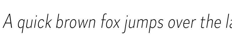 Preview of Skie Condensed ExtraLight Italic font