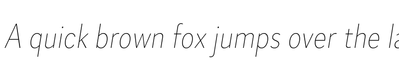 Preview of Skie Condensed Thin Italic font