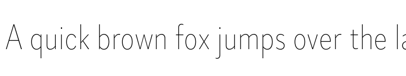 Preview of Skie Condensed Thin font