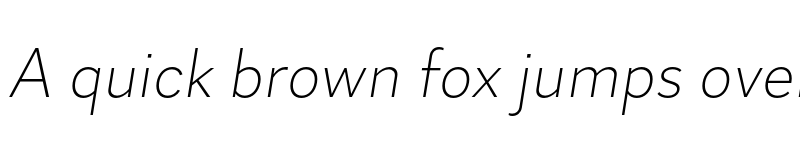 Preview of Skie ExtraLight Italic font