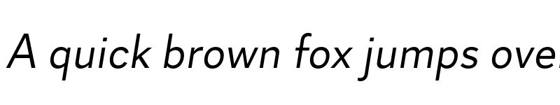 Preview of Skie Italic font