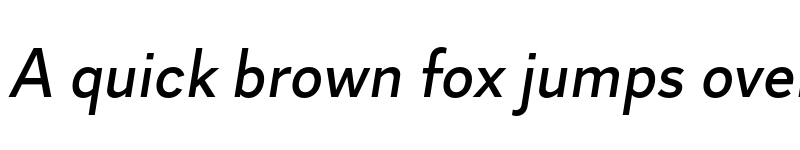 Preview of Skie Medium Italic font