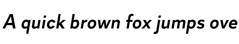 Preview of Skie SemiBold Italic font