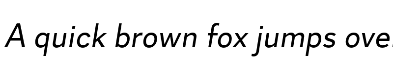 Preview of Skie Text Italic font