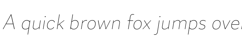 Preview of Skie Thin Italic font