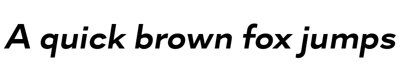 Preview of Skie Wide Bold Italic font