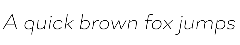 Preview of Skie Wide ExtraLight Italic font