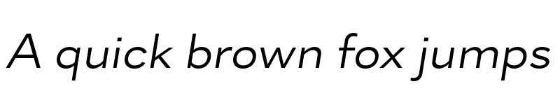 Preview of Skie Wide Italic font