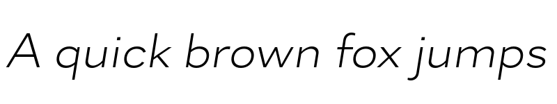 Preview of Skie Wide Light Italic font