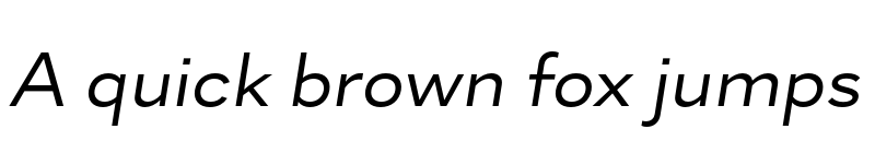 Preview of Skie Wide Text Italic font