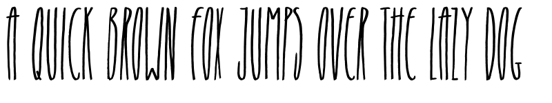 Preview of Skinny Alien Regular font