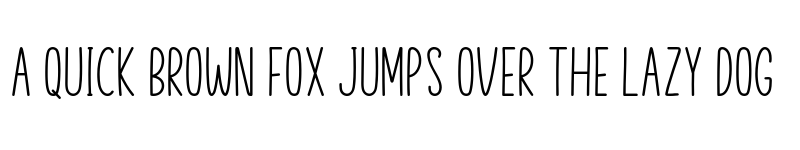 Preview of Skinny Flower Regular font