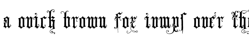 Preview of Skjend Hans Gotisk Regular font