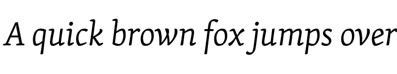 Preview of Skolar PE Light Italic font