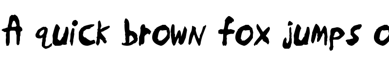 Preview of Skrawl Regular font