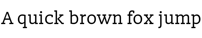 Preview of Slabo 13px Regular font