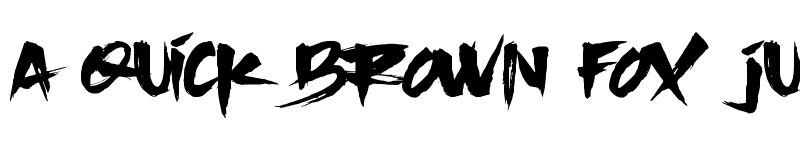 Preview of SlackerBrush Regular font