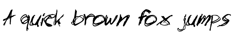 Preview of slantorama Regular font