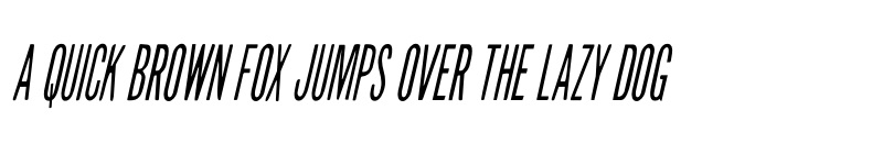 Preview of Slasher Film Condensed Italic Regular font