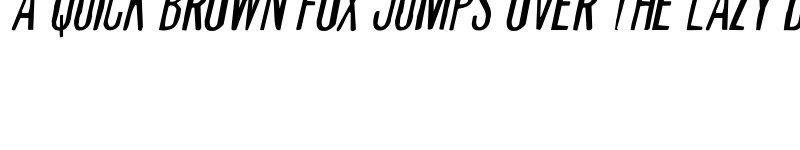 Preview of Slasher Film Rough Expand Ital Regular font