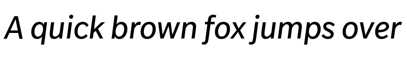 Preview of Slate Pro Italic font