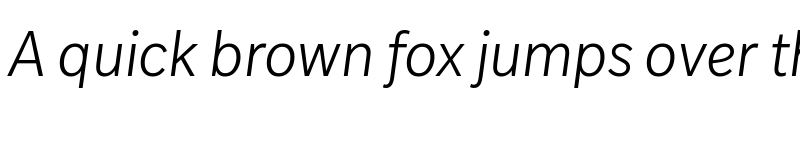 Preview of Slate Pro Light Italic font