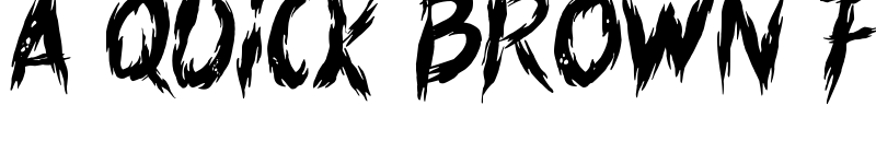 Preview of Slayer movie Regular font