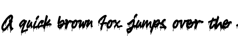 Preview of Slimy Drool Regular font