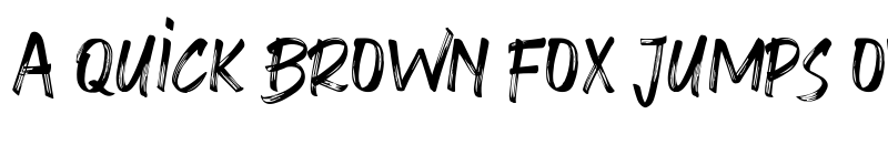 Preview of Slouchy Brush Regular font